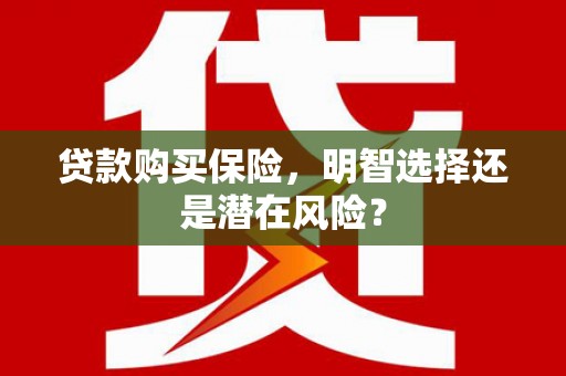 成华贷款购买保险，明智选择还是潜在风险？