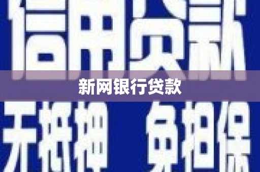 成华新网银行贷款
