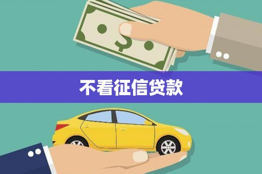 成华不看征信贷款