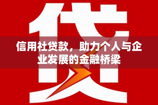 成华信用社贷款，助力个人与企业发展的金融桥梁