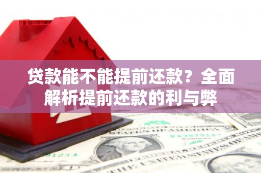 成华贷款能不能提前还款？全面解析提前还款的利与弊