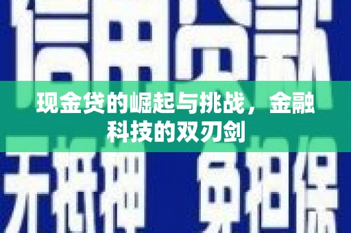 成华现金贷的崛起与挑战，金融科技的双刃剑