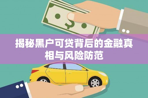 成华揭秘黑户可贷背后的金融真相与风险防范