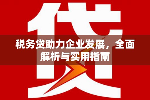 成华税务贷助力企业发展，全面解析与实用指南