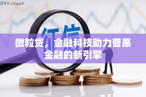 成华微粒贷，金融科技助力普惠金融的新引擎