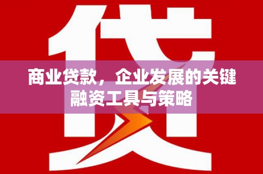 成华商业贷款，企业发展的关键融资工具与策略