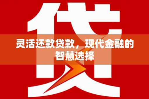 成华灵活还款贷款，现代金融的智慧选择