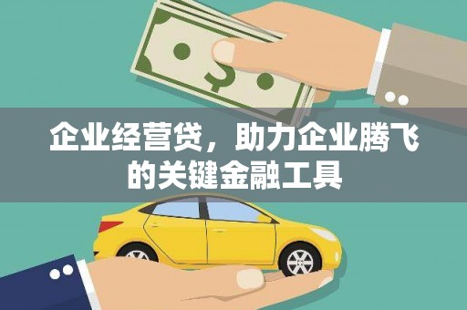 成华企业经营贷，助力企业腾飞的关键金融工具