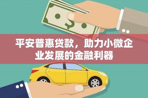 成华平安普惠贷款，助力小微企业发展的金融利器