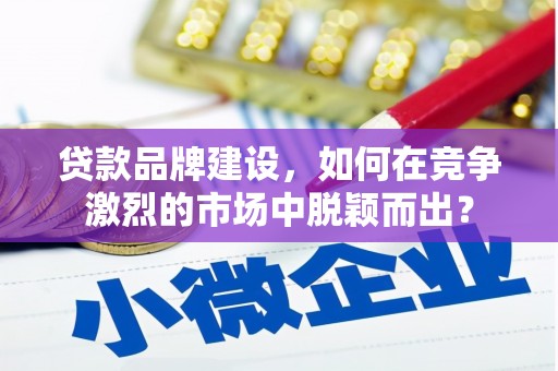 成华贷款品牌建设，如何在竞争激烈的市场中脱颖而出？
