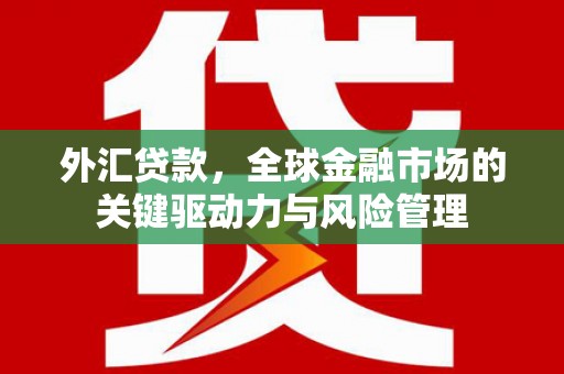 成华外汇贷款，全球金融市场的关键驱动力与风险管理