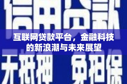 成华互联网贷款平台，金融科技的新浪潮与未来展望