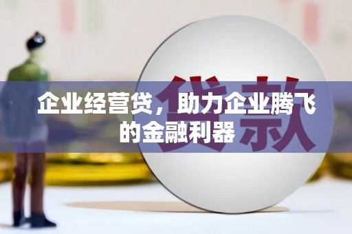 成华企业经营贷，助力企业腾飞的金融利器