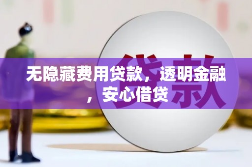 成华无隐藏费用贷款，透明金融，安心借贷