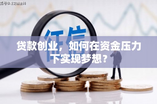 成华贷款创业，如何在资金压力下实现梦想？