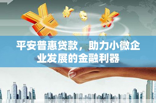 成华平安普惠贷款，助力小微企业发展的金融利器