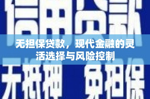 成华无担保贷款，现代金融的灵活选择与风险控制