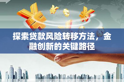 成华探索贷款风险转移方法，金融创新的关键路径